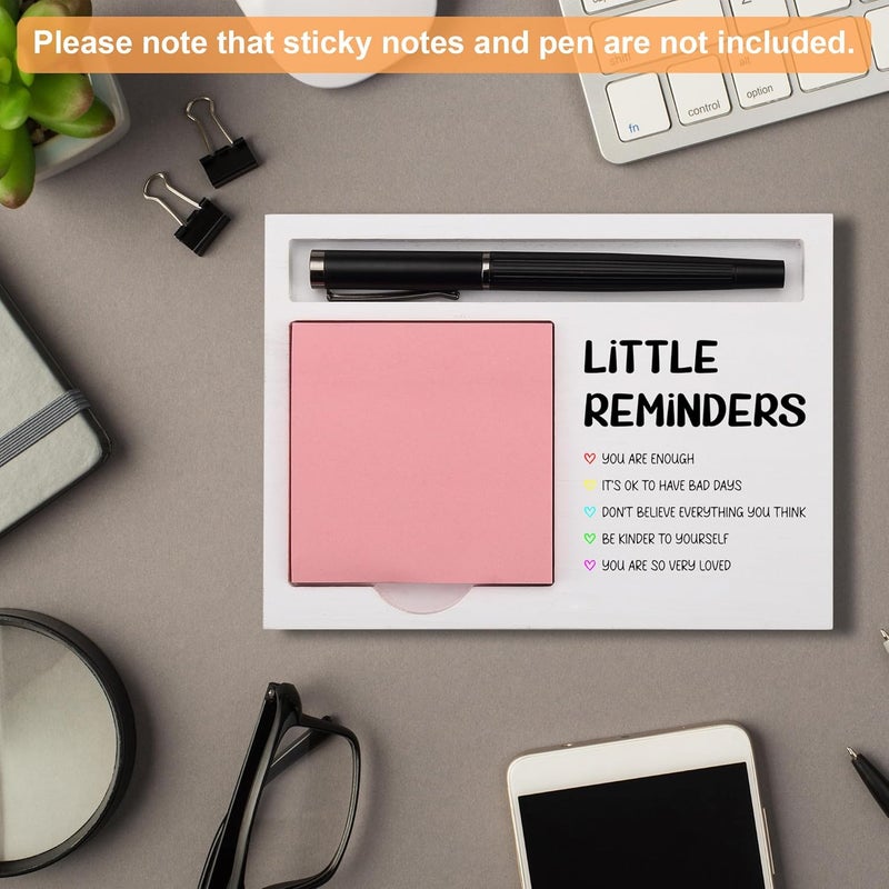 CINRLLA Little Reminders Sticky Note Holder for Desk, Inspirational Office Organizer Gift for Women Men Friends, Thoughtful Motivational Present for Birthday, Graduation, Coworker Appreciation, NPB606 - Image 4
